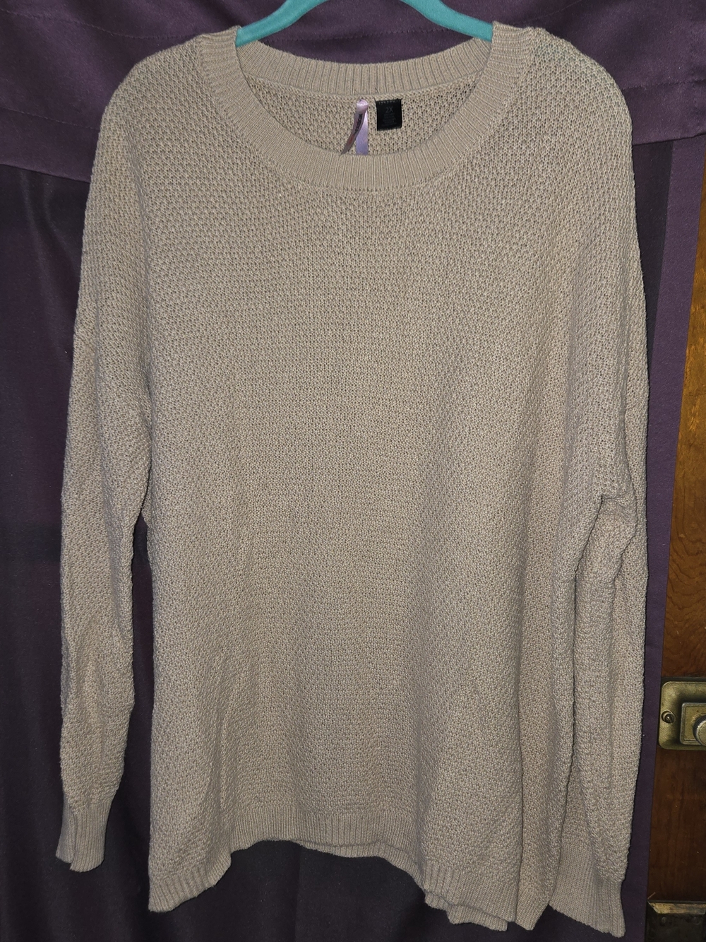 Love By Design Taupe Crewneck Sweater